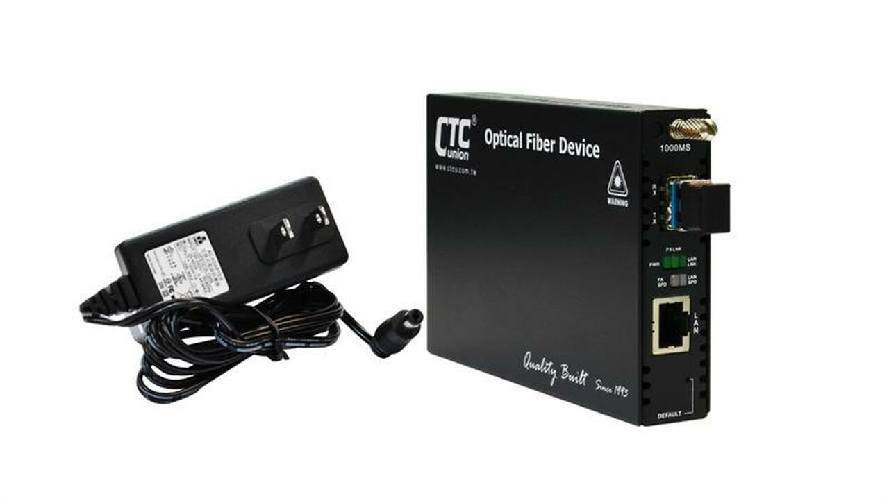 FRM220-1000MS-SM40 Gigabit Ethernet 1000Base-LHX/LX singlemode fiber media converter 1310nm LC 40Km, managed