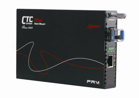 FRM220-1000MS-SM120 Gigabit Ethernet to 1000Base-ZX singlemode fiber media converter, 1550nm LC 120Km, managed