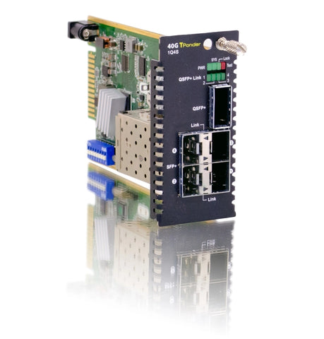 FRM220-40G-1Q4S - 40G QSFP+ to 4x 10G SFP+ 40G converter and 3R transponder, up to 40G rate