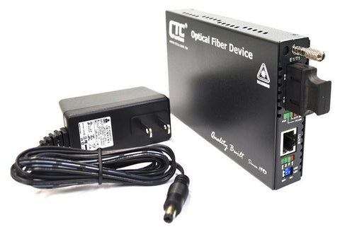 FRM220-E1-T1-SC002 E1 / T1 to multimode fiber 2Km, 1310nm media converter, SC, managed