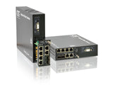 FRM220-GFOM04-AD - 4E1/ T1 with full Gigabit Ethernet and redundant SFP optic link Fiber Optic Multiplexer - AC and DC powered