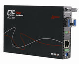 E1 / T1 to SFP slot fiber media converter w/ web and console based management support