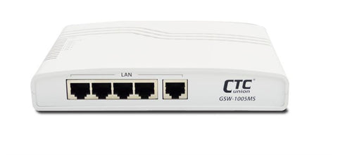 GSW-1005MS - Gigabit Ethernet 5 copper + 1 SFP ports, L2 web-smart managed switch