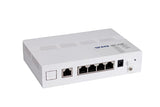 Managed fiber switch with five 10/100Base-TX ports, BiDi single strand uplink and embedded fiber