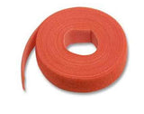 Hook & Loop Cable Tie, 15' roll, Standard cross section, Red