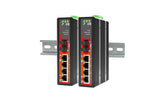 IFS-401F-SC002 - 4+1 port Fast Ethernet Industrial multimode fiber switch, DIN rail mount