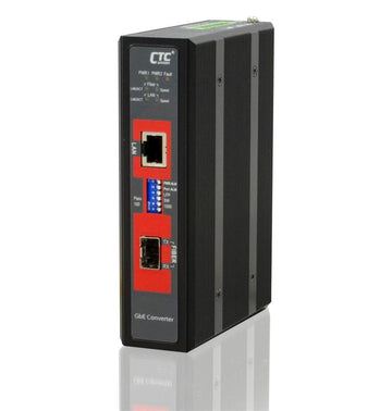 IMC-1000S - Gigabit Ethernet to SFP slot industrial fiber media converter, 2.5kV isolation, -10-60 Celsius