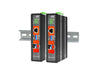 IMC-1000S-E - Gigabit Ethernet to SFP slot industrial fiber media converter DIN rail, 2.5kV isolation, -20-75 Celsius