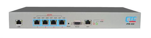 Four T1 over IP/Ethernet extender - TDMoverIP - AC power