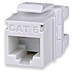 Cat 6 Unscreened Keystone Jack 568A/B, Mfr SignaMax