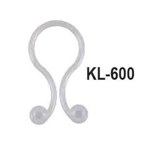 Kurly Lock, Natural, 0.55" - 0.65" Hold - 50/bag - FOSCO (Fiber Optics For Sale Co.) - 2