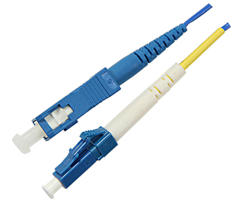 1m LC-SC simplex 9/125µm Corning ClearCurve single mode bend insensitive fiber optic patch cable
