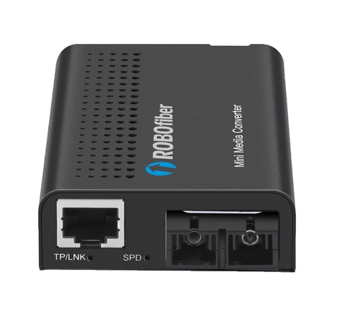 LFC-100-SC020 Fast Ethernet to 100Base-FX, SC, 20Km, 1310nm singlemode fiber media converter, LFP and DIP sw settings