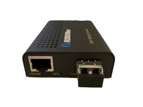 LFC-100-SFP-SM120 Fast Ethernet to fiber media converter, 120Km reach, 1550nm, LC conn, LFP and DIP sw settings