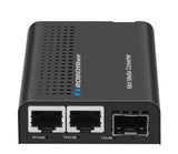 LFC-1002-SFP two RJ45 ports Gigabit Ethernet to 100/1000BaseX SFP slot fiber media converter, LFP and DIP sw settings