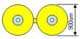 50/125/900µm OM2 Duplex InfiniCor 600 Multimode Fiber, Riser Rated, White Color, ZipCord