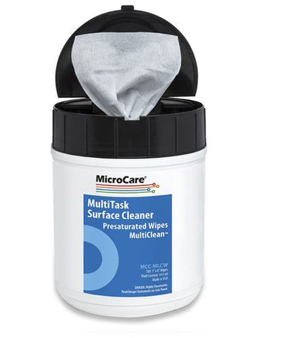 MicroCare MCC-MLCW MultiClean 70% IPA Alcohol Wipes 5x8, 100/Tub