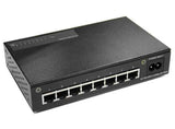 8-port 10/100BASE-TX unmanaged compact switch with an internal power supply