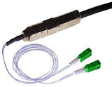 2 Fiber Node Cable, Loosetube Cable, 9/125µm Single Mode, SC/APC, Pigtail 15 Meters