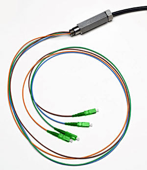 4 Fiber Node Cable, Loosetube Cable, 9/125µm Single Mode, SC/APC, Pigtail 15 Meters