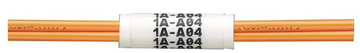 White, cable identification sleeve for 3mm duplex fiber cable