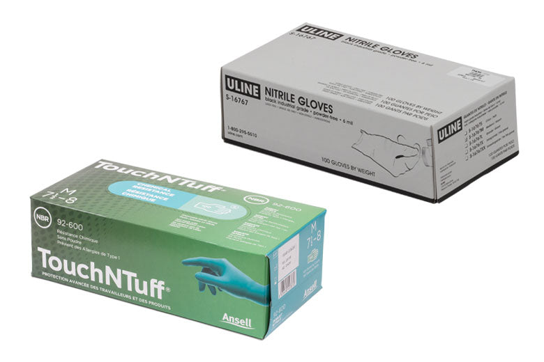 TH-MC10B-S - Small Powder-Free Nitrile Gloves, Qty. 100 Gloves, Black