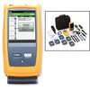 Quad OTDR for troubleshooting and extended certification, includes fiber inspection kit
