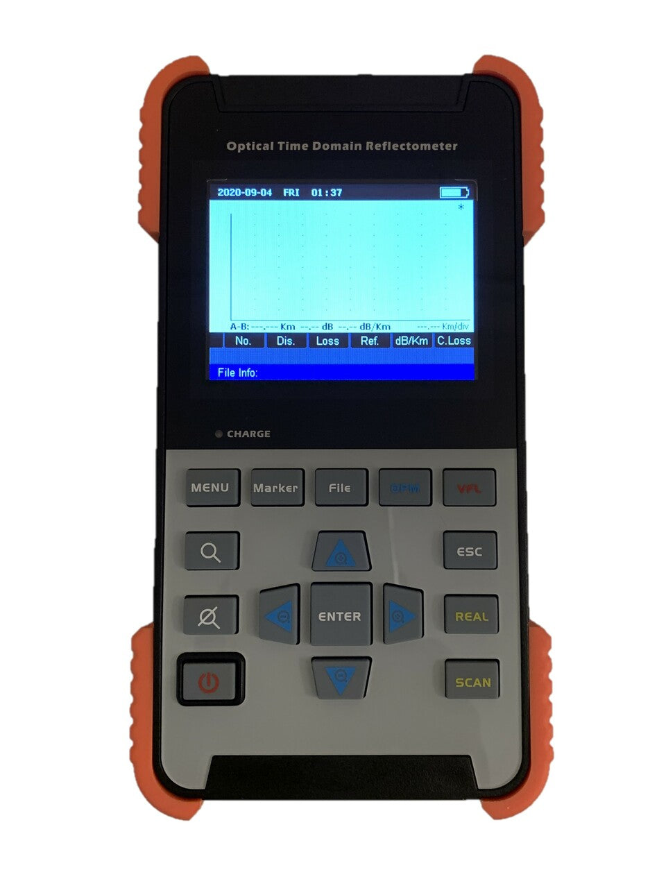 OTDR-3501 - Optical Time Domain Reflectometer - includes VFL 1mW, 3.5" LCD TFT, internal storage memory and USB connectivity