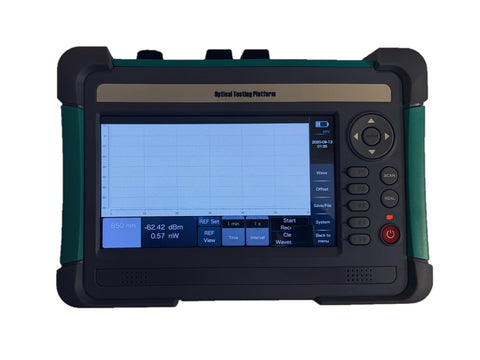 OTDR-7001 - Optical Time Domain Reflectometer - includes Power Meter and VFL 1mW in one device, Ethernet, Bluetooth and USB connectivity, 7" LCD touchscreen
