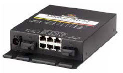 Six 10/100Base-T/TX and Two 100Base-FX, MM/SC Port Switch