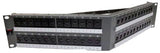 PowerCat Cat 6 48 port angled 2U w/cable management