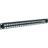 Molex PowerCat 1U 24 Port Keystone Patch Panel, Unloaded