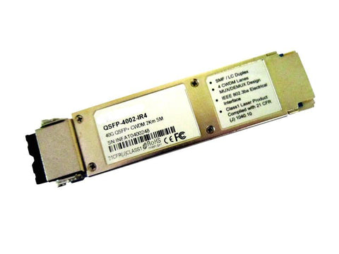 QSFP-4002-IR4 QSFP+ 40G IR4 optical module, single-mode, CWDM 4 aggregate 10G channels, 2Km