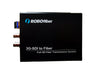 RB-3GSDI-01S-R 3G SDI over SM fiber receiver 20Km reach single strand with RS485 channel transport, SMPTE 424M, Industrial hardened