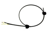 2 Fiber SM SMF28 Ultra 900um Buffer Dry Flat Drop Cable, Toneable 24 AWG, Polyethylene-Black