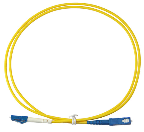 1m LC-SC Simplex 8.3/125µm single mode patch cord, UPC polish