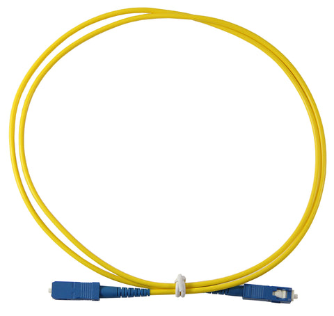 1m SC-SC Simplex 8.3/125µm single mode patch cord, UPC polish