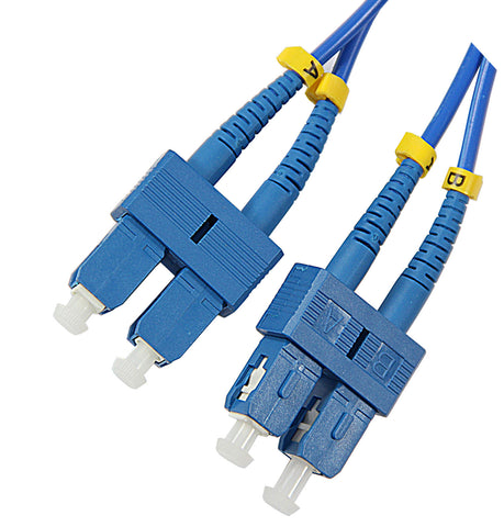 1m SC-SC duplex 9/125µm Corning ClearCurve single mode bend insensitive fiber optic patch cable