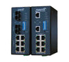 (6) 10/100 Managed Industrial Switches (extended temperature), MM, SC, 2KM