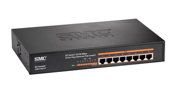 SMCFS801P Fast Ethernet 8 ports high power (up to 30W per port) PoE enabled switch