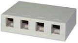 4 port Surface Mount Multimedia Box, Mfr SIGNAMAX