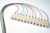50/125/900µm OM3 Laser Optimized 10G multimode SC/PC Color Coded Pigtail, 3 Meters (12 pcs/pack)