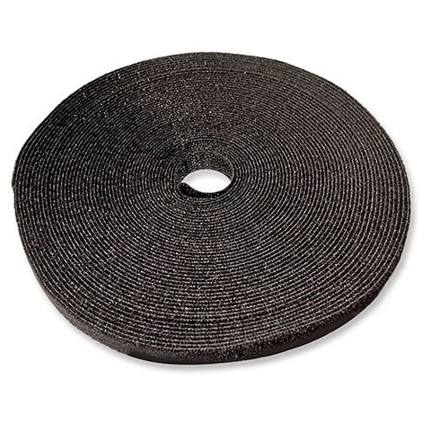 TrueConect TCHL34ROLL-BK 3/4'' Hook and Loop Tape - 50', Black