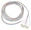 62.5/125/900µm multimode LC/PC Color Coded Pigtails, 3 Meters (6 pcs/pack)