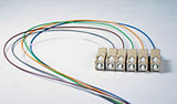 50/125/900µm OM3 Laser Optimized 10G multimode SC/PC Color Coded Pigtail, 3 Meters (6 pcs/pack)