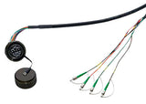 TFOCA II (Jam Nut Receptacle) to ST/UPC Single Mode Fiber Cable Assembly, 4 Channels, 10 Feet