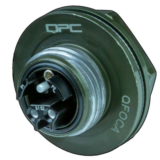 Blue 4-Fiber MM OM1 QFOCA Jam Nut - ST 10 feet