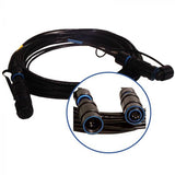 FOSCO Blue Delphi 12-channel Jam-Nut Receptacle to ST - SM 1 Foot