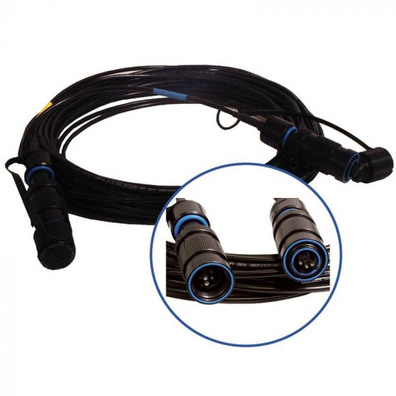 FOSCO Blue Delphi 4-channel Jam-Nut Receptacle to ST-SM 1 Foot
