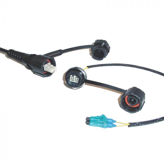FOSCO Blue ODVA LC Plug to OVDA LC Plug 2-fiber SM 1Feet